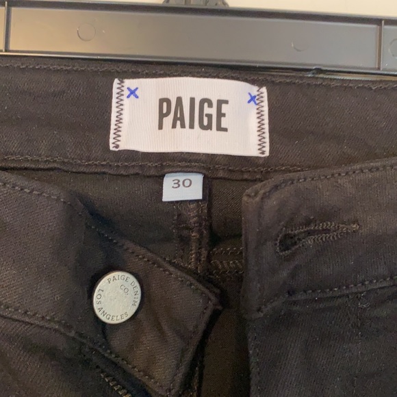 PAIGE NWT BLACK SKINNY JEANS - Picture 2 of 3